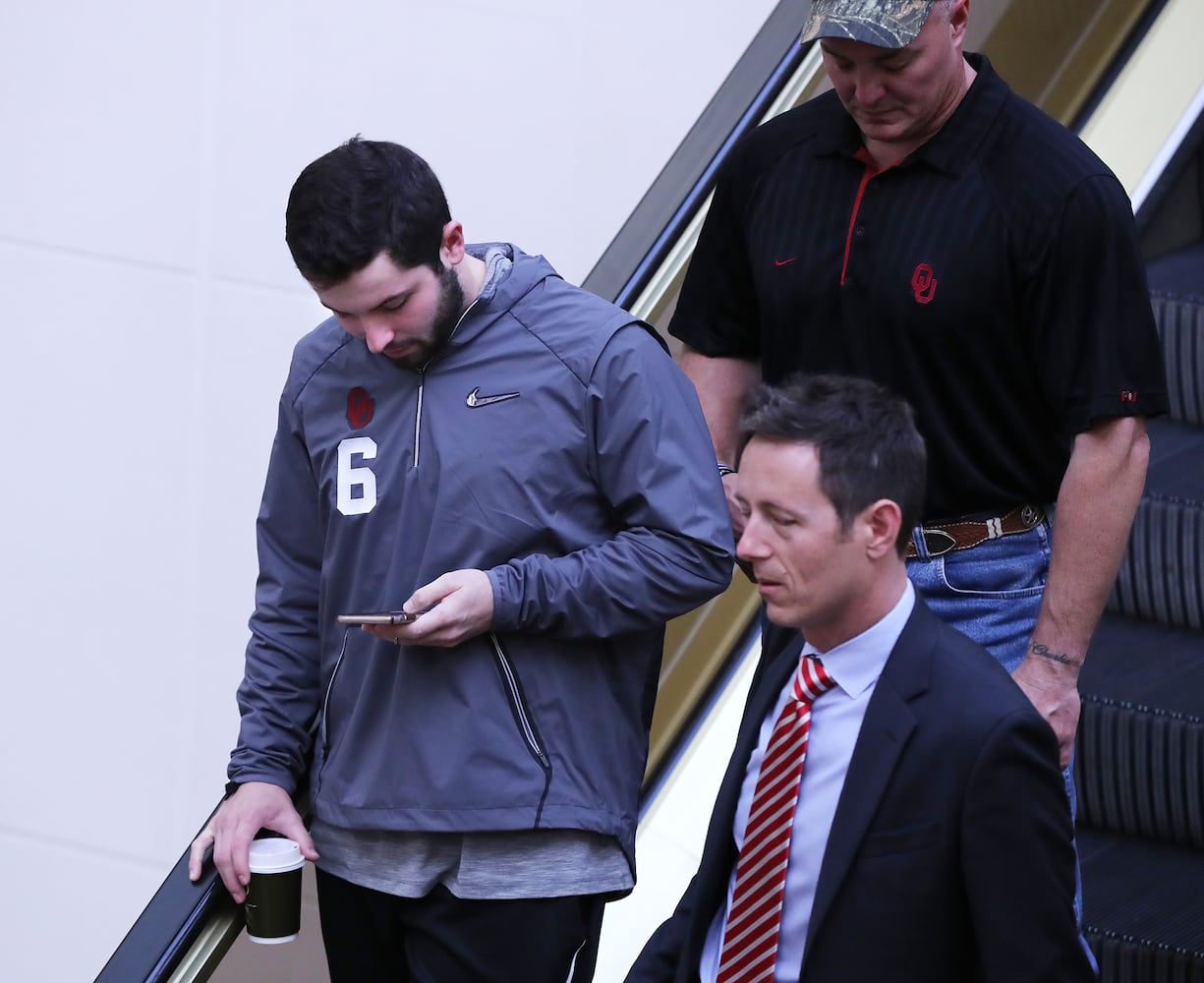 Photos: All eyes on Oklahoma’s Baker Mayfield at Rose Bowl