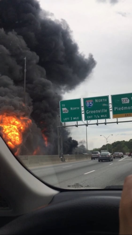 I-85 bridge collapse and fire