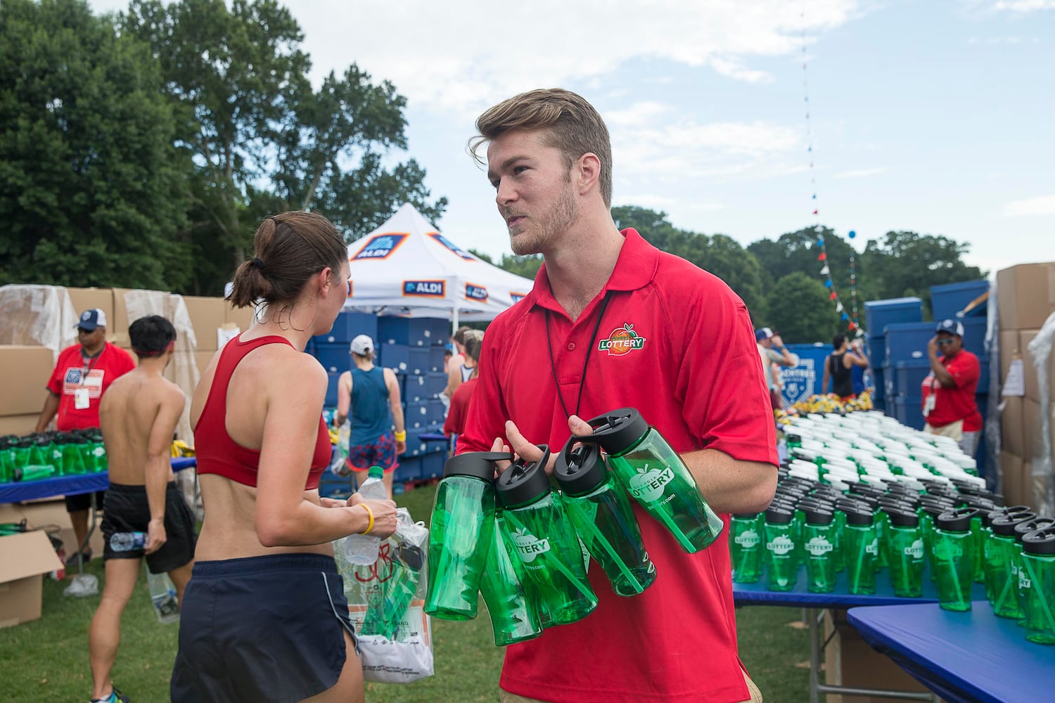 PHOTOS: Scenes at 2019 AJC Peachtree Road Race