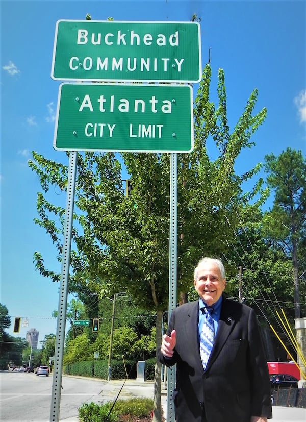 Sam Massell, a former Atlanta mayor who founded the Buckhead Coalition in 1988 and is known as "Mr. Buckhead." He opposes the push for Buckhead to break from Atlanta and become its own city. CONTRIBUTED