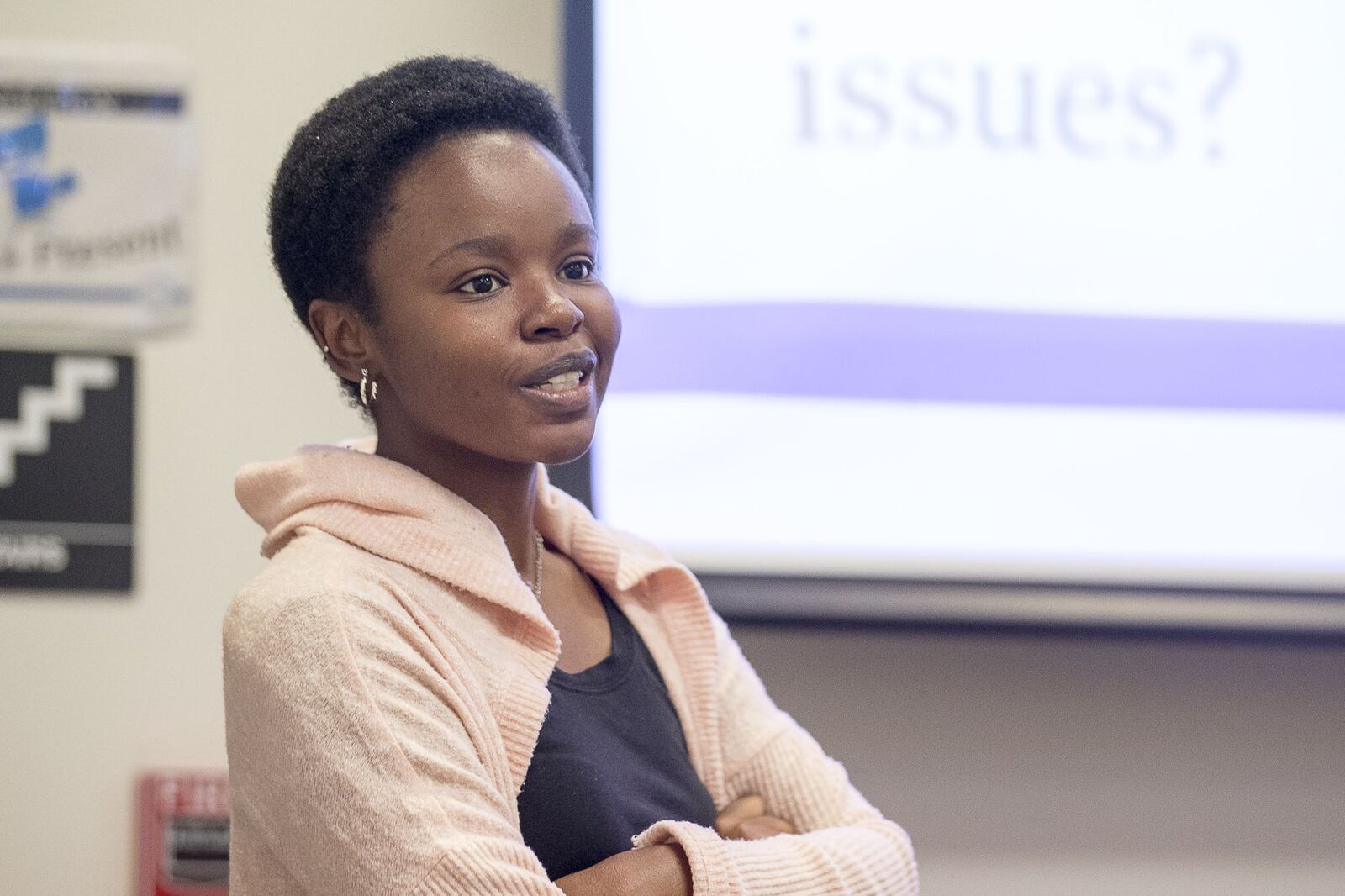 Lovejoy High School Chemistry teacher Ciara Sutton participates in a discussion during the Clayton County Public Schools’ new teacher professional learning program at the Clayton County Public Schools Professional Learning Center in Jonesboro, Wednesday, July 24, 2019. (Alyssa Pointer/alyssa.pointer@ajc.com)