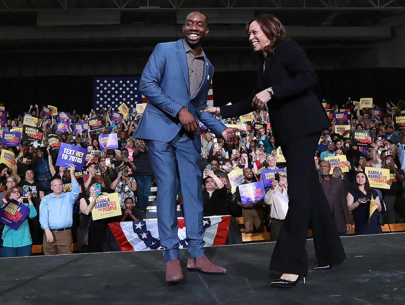 PHOTOS: Kamala Harris visits Ebenezer, Morehouse