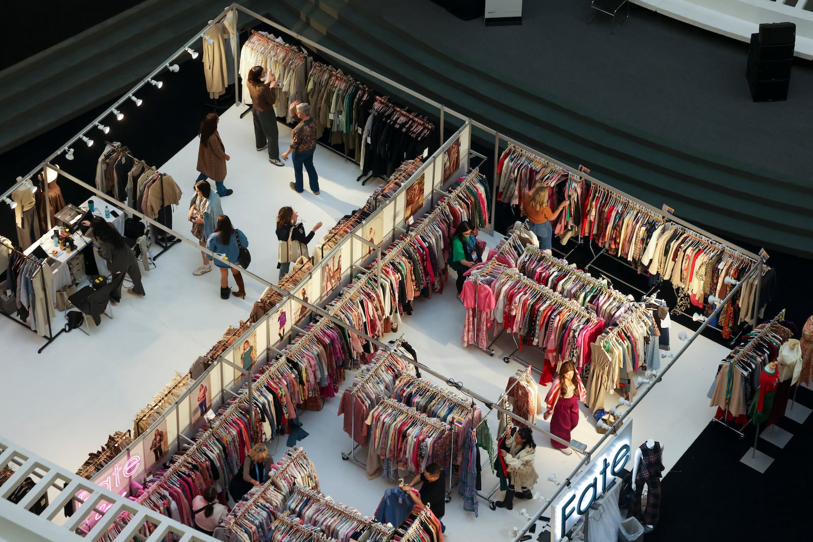 Customers shop last week during the annual spring fashion week showcase at AmericasMart in Atlanta.

