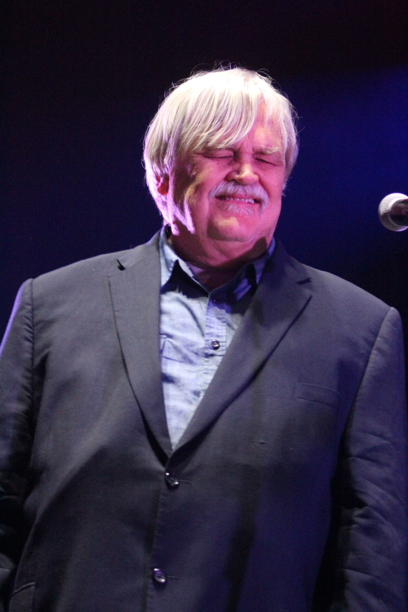  Col. Bruce appeared immersed in the music during his first stage appearance. Photo: Melissa Ruggieri/AJC