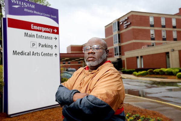 Marco Phinnizze says he feels fortunate since the quick action of the ambulance crew took him a hospital near him when he suffered a stroke. But that will be a different place for many who live in the East Point area since Wellstar AMC South closed its emergency room in April 2022.  Miguel Martinez/miguel.martinezjimenez@ajc.com