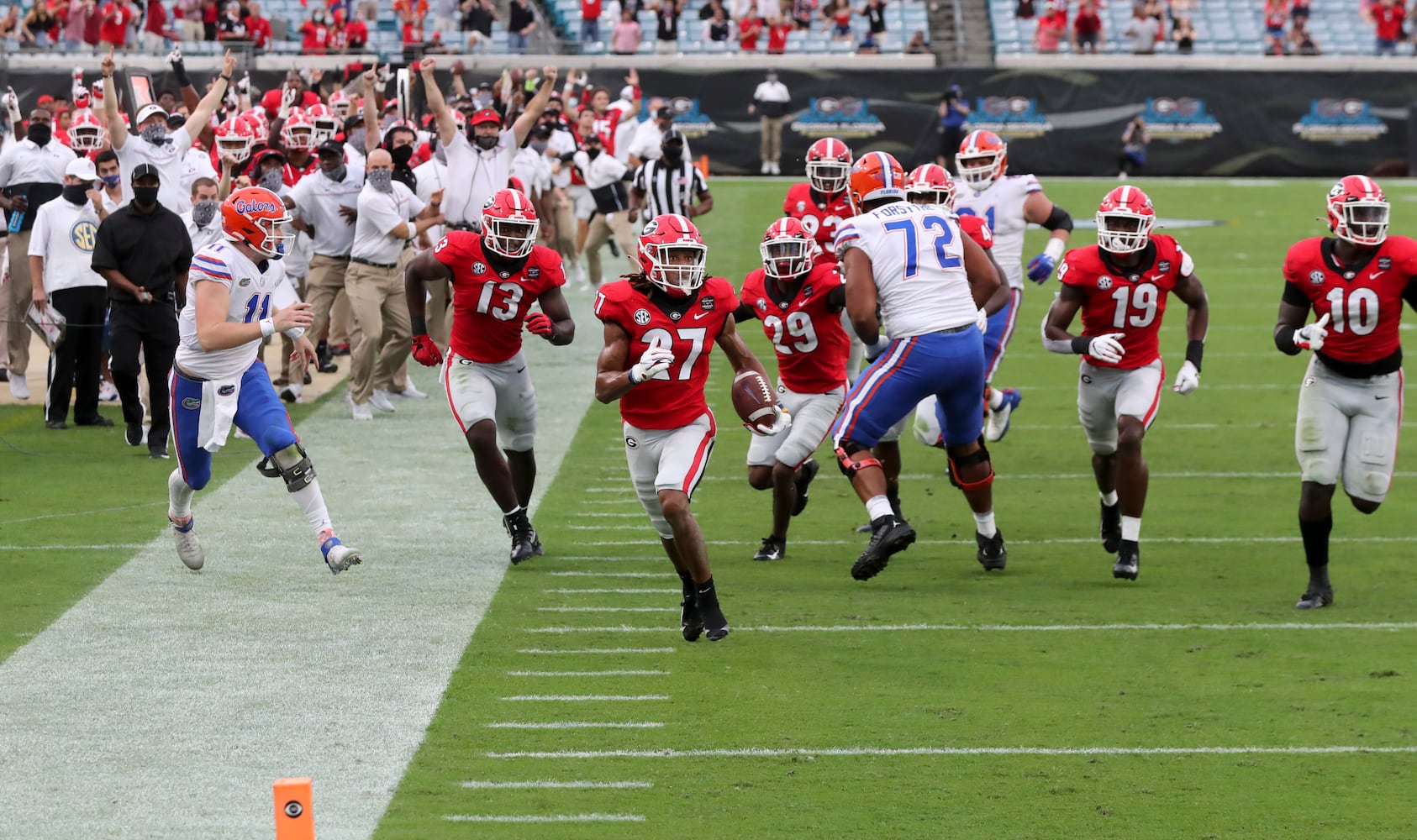 Georgia-Florida game day in Jacksonville