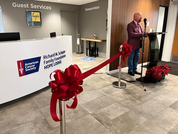 Richard "Dick" Schulze, who founded Best Buy and remains the retailer's largest shareholder, spoke Monday at a rededication event for the American Cancer Society's recently expanded Hope Lodge on the campus of Emory University. Schulze was the major funder of the project and a number of others involving Hope Lodges around the nation. Matt Kempner / AJC