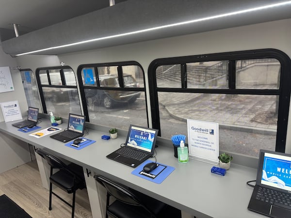 Goodwill of North Georgia is launching a mobile career center with computer workstations and internet access. (Courtesy)