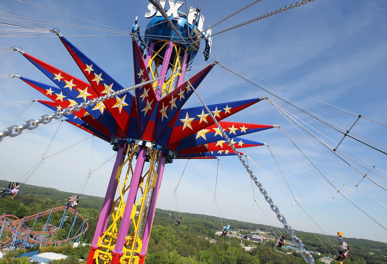 AJC's Tom Kelley rides the new extreme swing ride