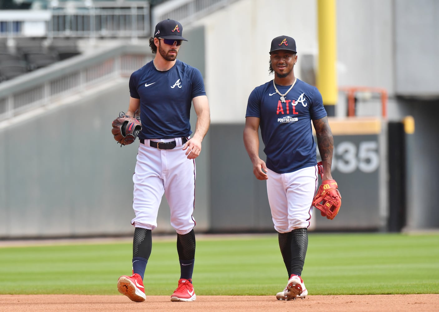 Atlanta Braves workout prior to NLCS