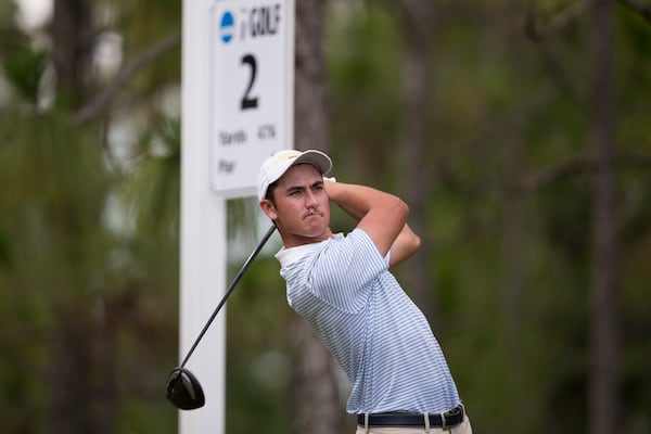 Chris Petefish during the third round of the NCAA Championship, May 31, 2015, Bradendon, Fla. (Clyde Click/GTAA)