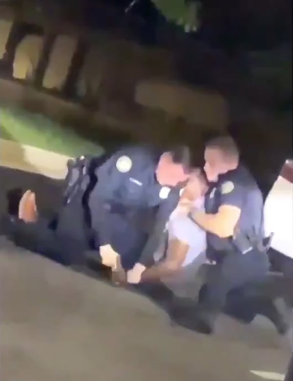 Video frame grabs from a citizen and security footage released by the GBI of Rayshard Brooks, a 27-year-old Black man, who was shot and killed by Atlanta police Friday evening during a struggle in a Wendy s drive-through line.