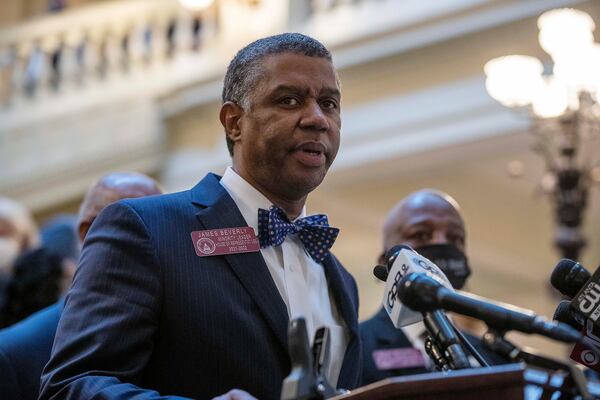 Four Georgia Democrats, including House Minority Leader James Beverly, were among the 49 lawmakers who attended the opening day of a White House summit hosted on preserving abortion rights.(Alyssa Pointer/The Atlanta Journal-Constitution)