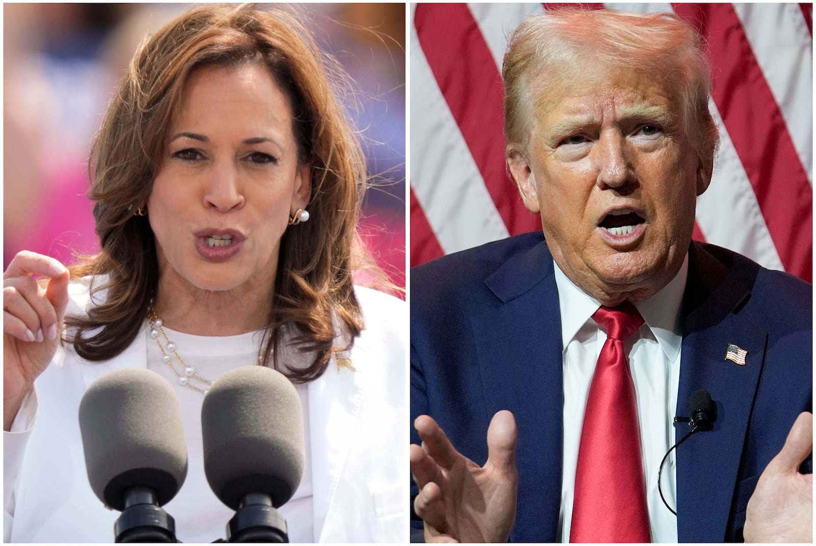 Vice President Kamala Harris and former President Donald Trump are in a tight battle for voters in swing states.