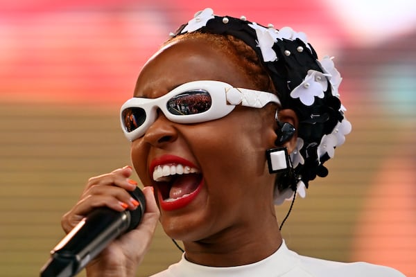 Janelle Monáe performs onstage during the Outside Lands music festival at Golden Gate Park in San Francisco on Aug. 11, 2023. (Jose Carlos Fajardo/Bay Area News Group/TNS)