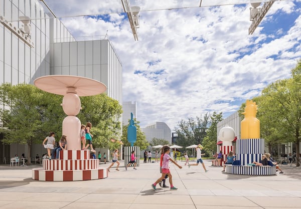 “Merry Go Zoo,” a clever installation by Spanish artist and designer Jaime Hayon, is handsome to behold and even more fun to ride. The spinning sculptures are the latest in a series of objects placed in the museum’s courtyard that entertain children while serving as fascinating objects of art and design. CONTRIBUTED BY JONATHAN HILLYER