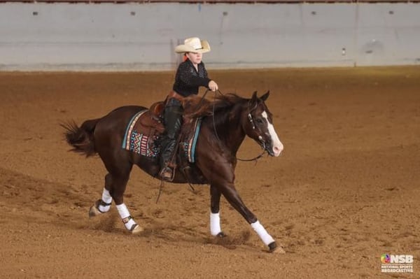 Piedmont Academy’s High School Western Team rider, Lendon Reeder, and her horse, Hobbys Slidin Star (Toby) competed in the NRHA South Eastern Affiliate in Jacksonville, Florida. Lendon earned a 3rd place finish in addition to a tie for 1st place in the National Reining Horse Association’s youth class.