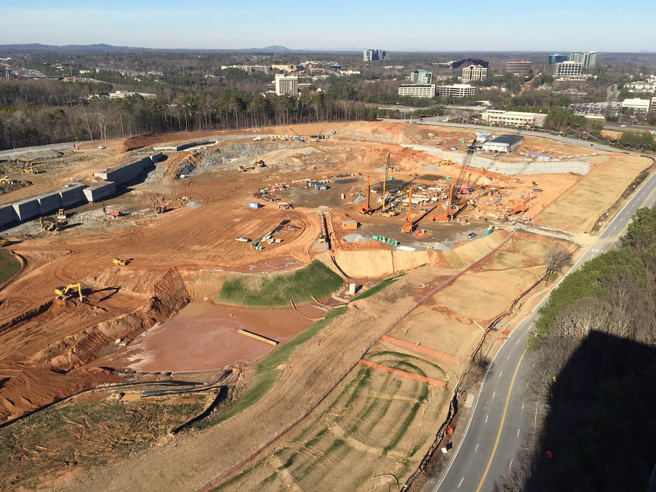 Atlanta Braves stadium renderings and site photos