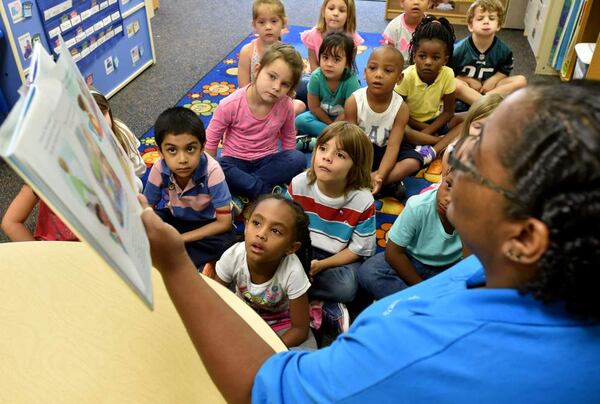 Gwinnett County Public Schools hold onsite kindergarten registration on May 3. AJC file photo