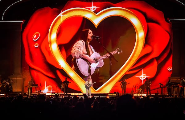 Kacey Musgraves at State Farm Arena Feb. 9, 2022 for her first arena tour supporting her latest album "Star-Crossed." 