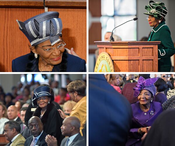 Christine King Farris, who died in 2023, was a fashion icon, known for her hundreds of colorful and elaborate hats. (AJC file)