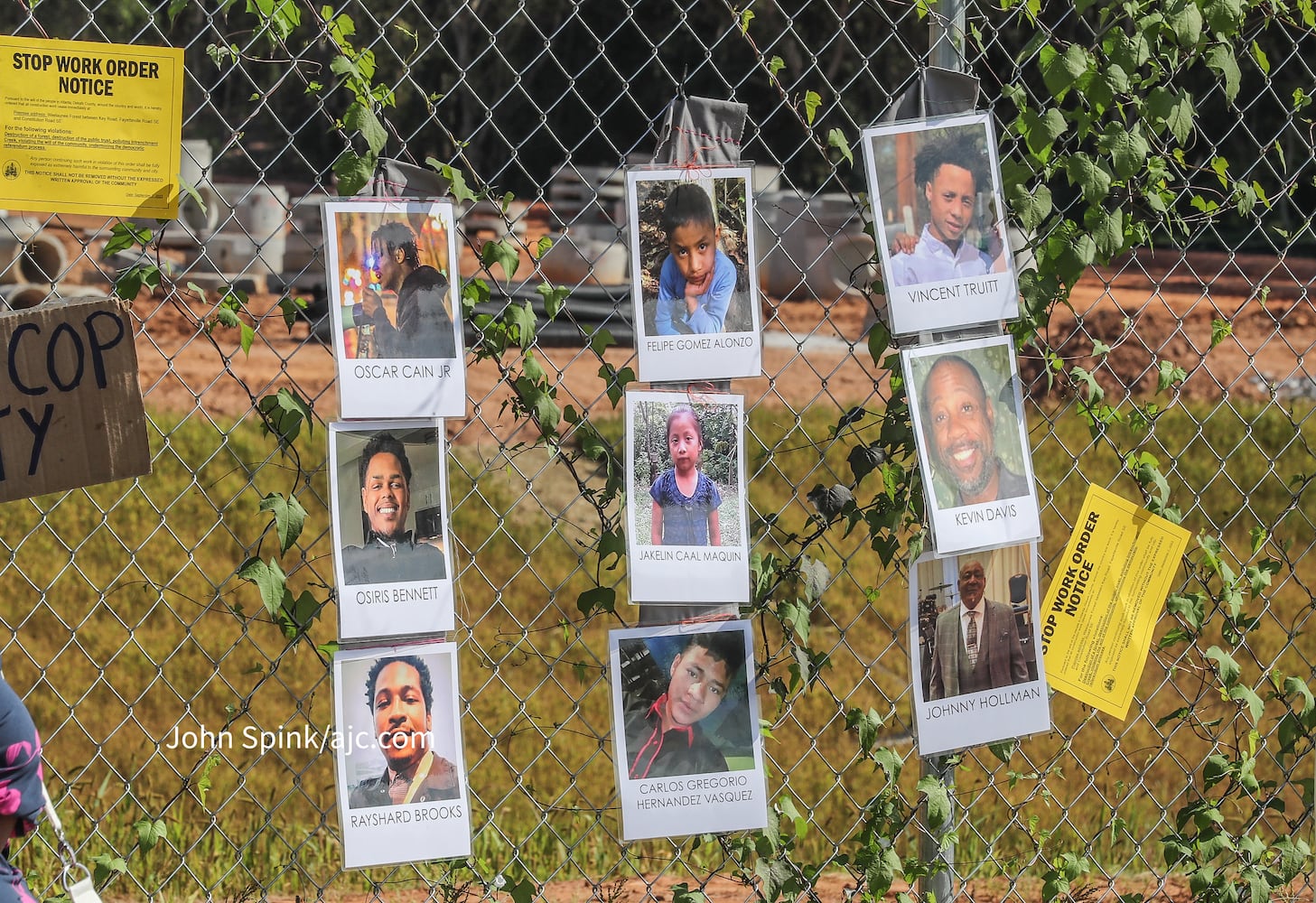 Training center protest