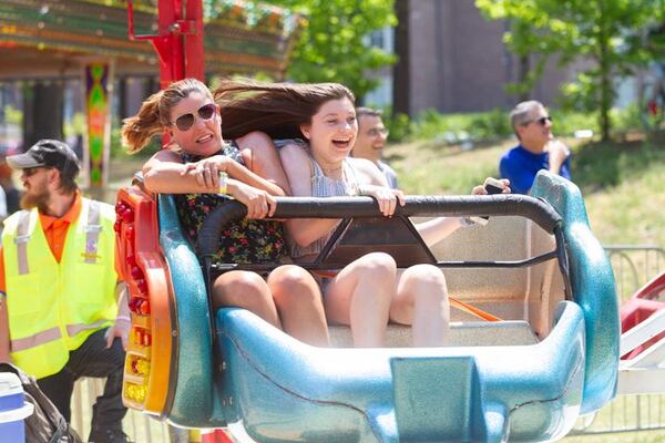 Have fun on carnival rides at Dunwoody’s Lemonade Days Festival.