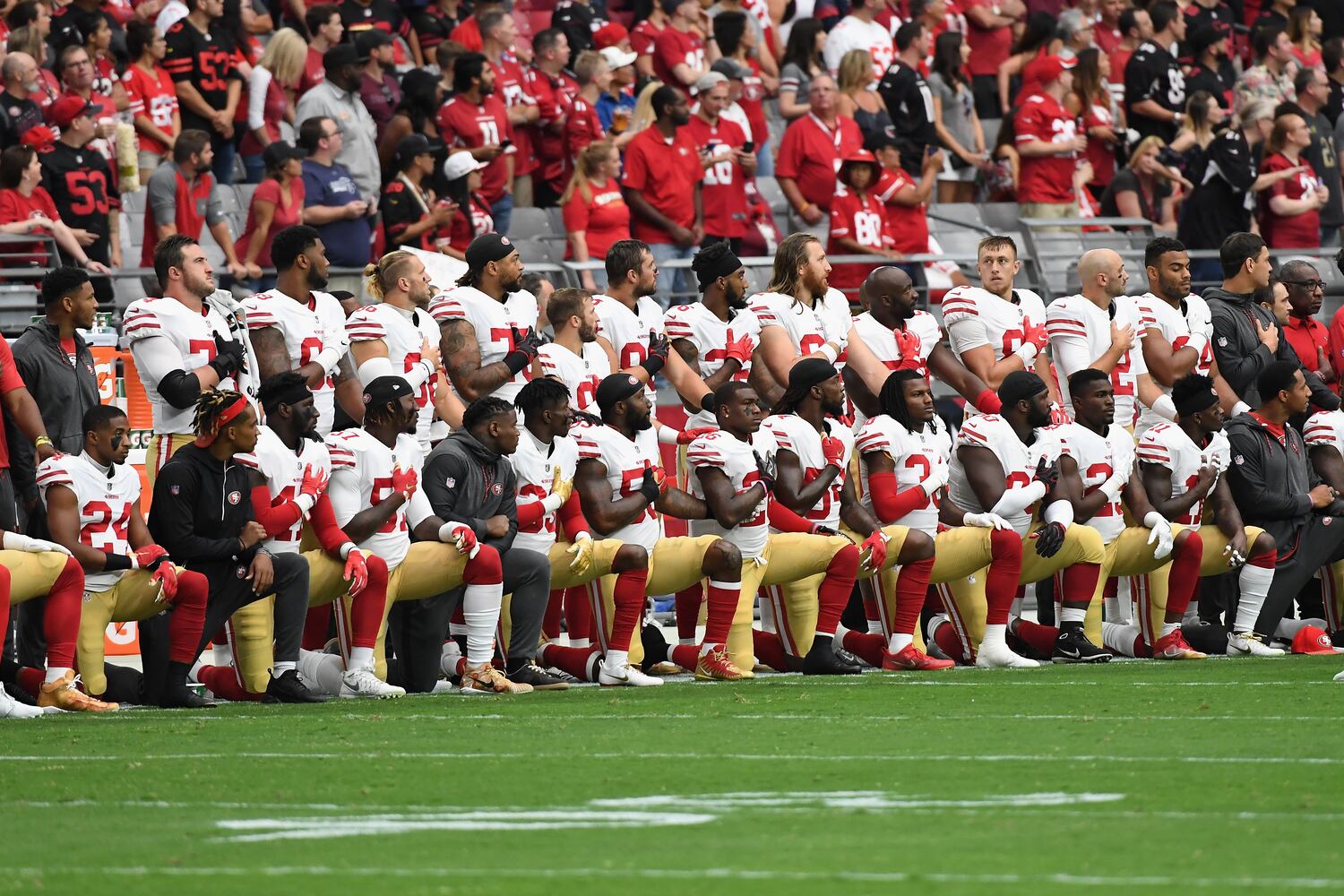 Photos: NFL protests continue during national anthem