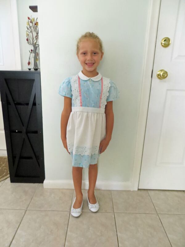 Katie Scalisi in 2014, photographed before her first day in kindergarten.