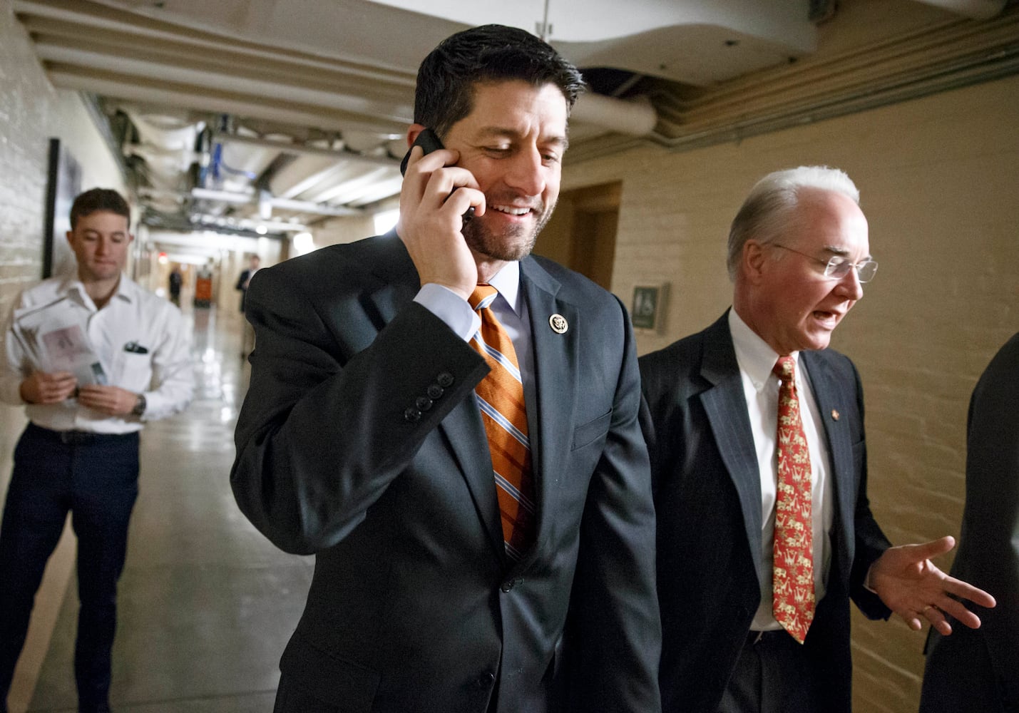 Tom Price and Paul Ryan head to a meeting