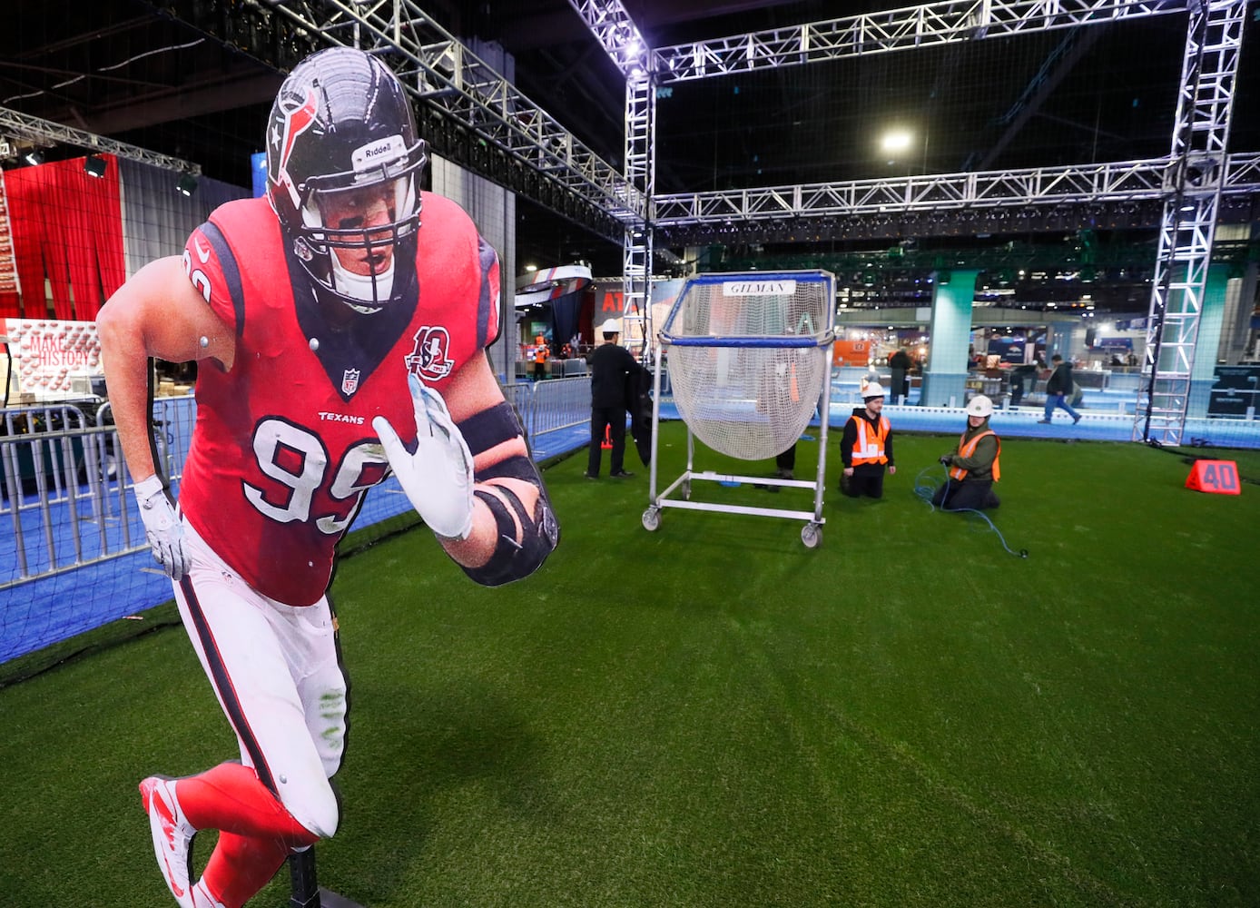 Photos: Setting up the Super Bowl Experience in Atlanta