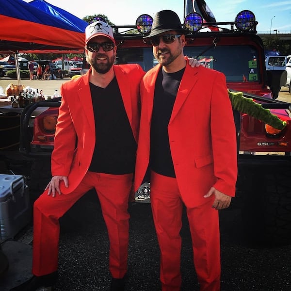 Patrick Connell (left) filed an emergency motion to postpone a trial so he could attend the Rose Bowl with his brother, Matt Connell (right).