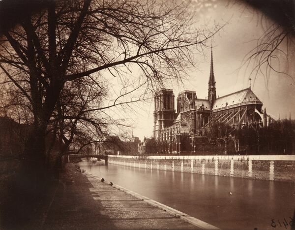 Eugène Atget's "Notre Dame (vue du quai de la Tournelle) " (1922). Photo: Courtesy of High Museum