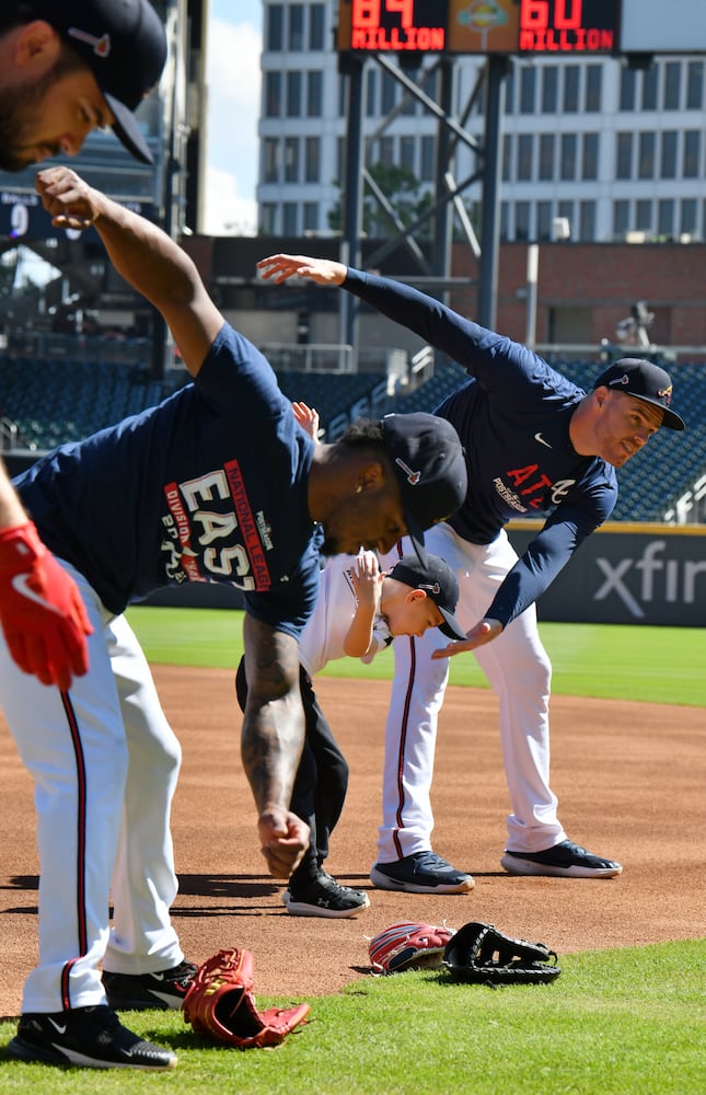 Braves Worksout ahead of NLCS