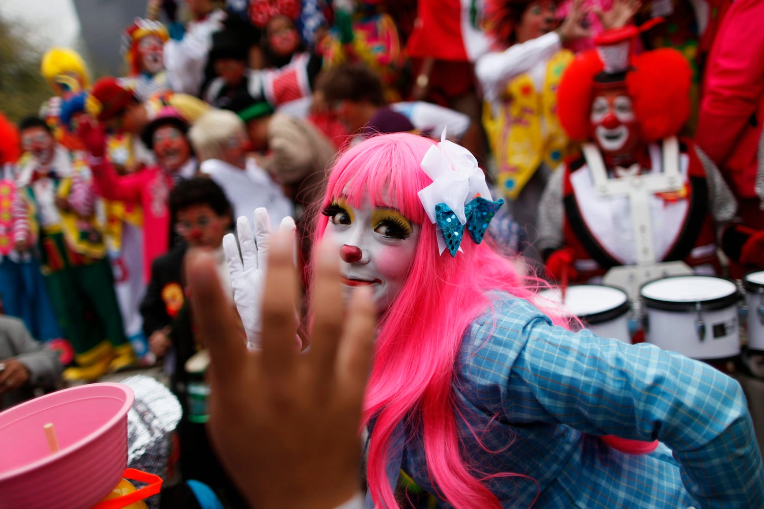 Clowns gather in Mexico City