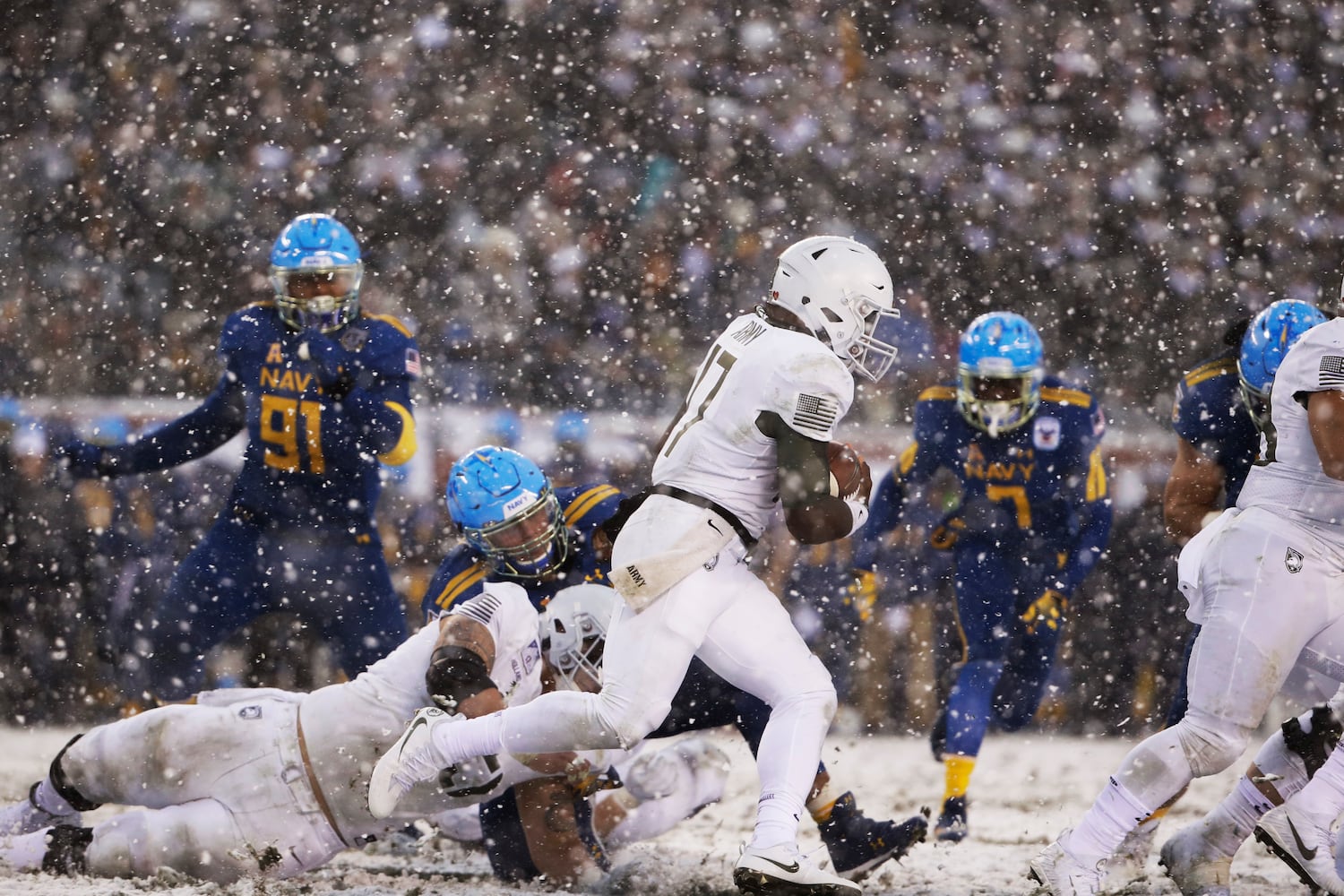 Photos: Army and Navy battle in the snow