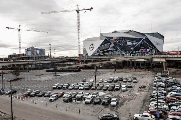 Views of The Gulch in Atlanta shown on Monday, Feb. 5, 2024. (Natrice Miller/ Natrice.miller@ajc.com)