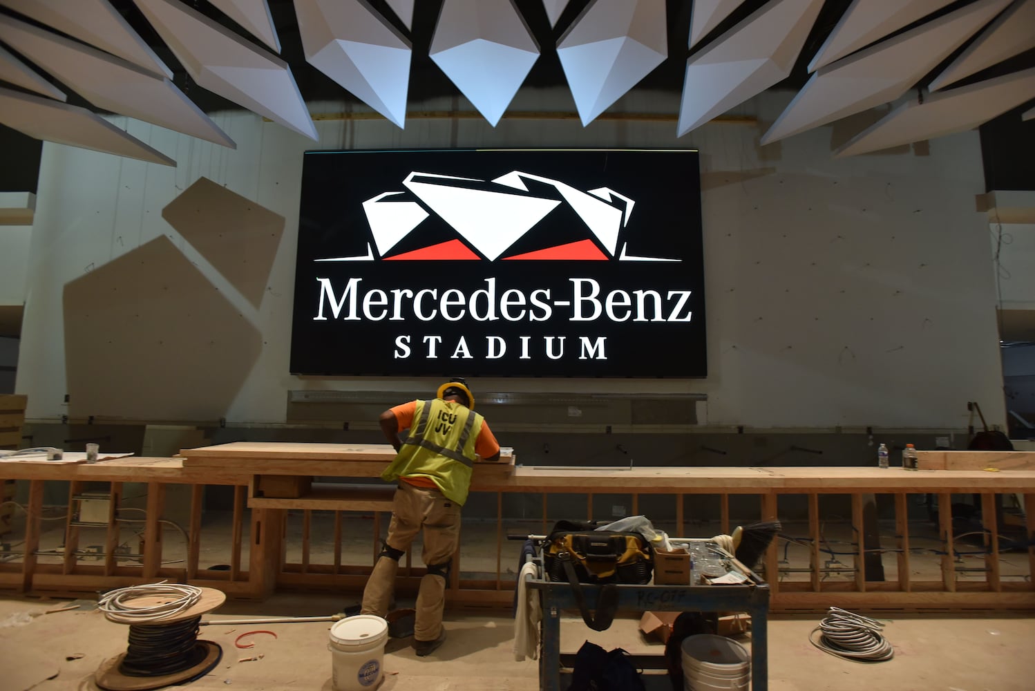 Photos: The latest look at the Falcons’ new Mercedes-Benz Stadium