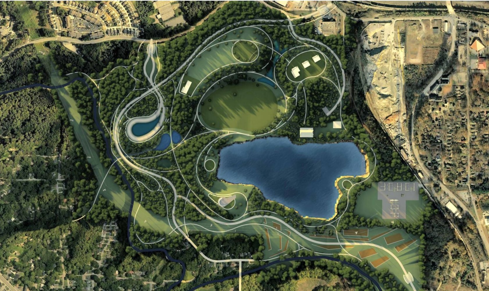 Renderings show big plans for $26.5M Westside Park at Bellwood Quarry