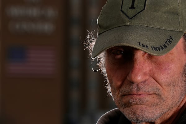 James Stancil is seen outside the Clement J. Zablocki VA Medical Center Friday, Feb. 28, 2025, in Milwaukee. (AP Photo/Morry Gash)