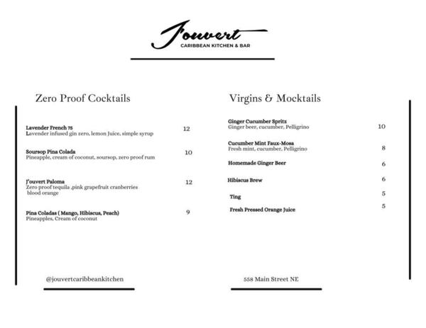 J'ouvert menu