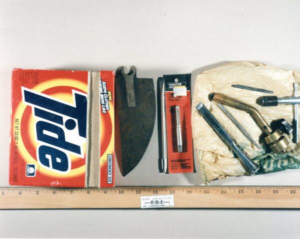 One of Kaczynski's home-made "tool kits" was among the items sold at auction to compensate the victims of the Unabomber.