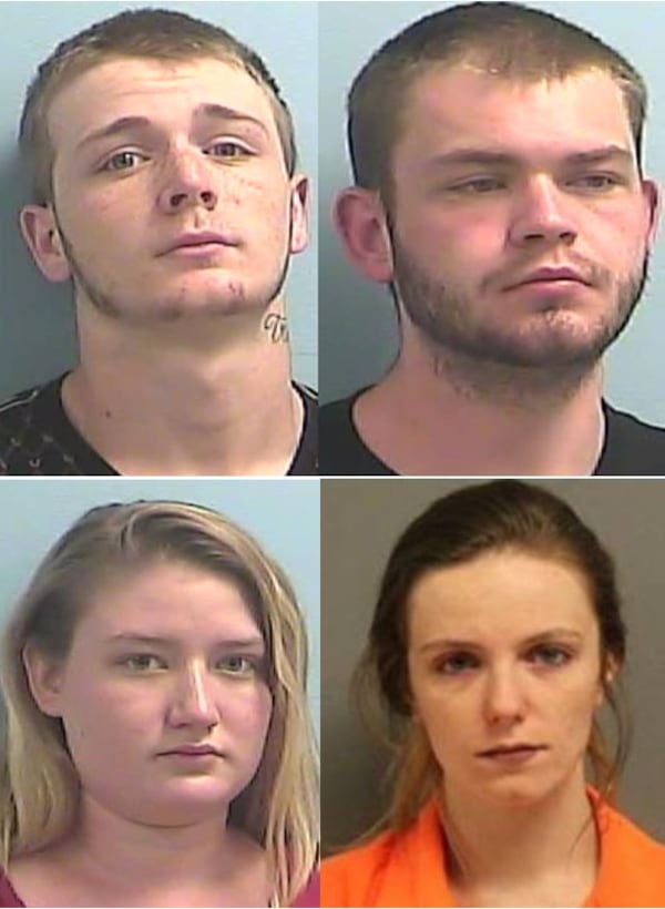 Top: Isaac Thomas Huff (left), Dylan Patrick Reid. Bottom: Elizabeth Brooke Donaldson (left), Bailey Williams