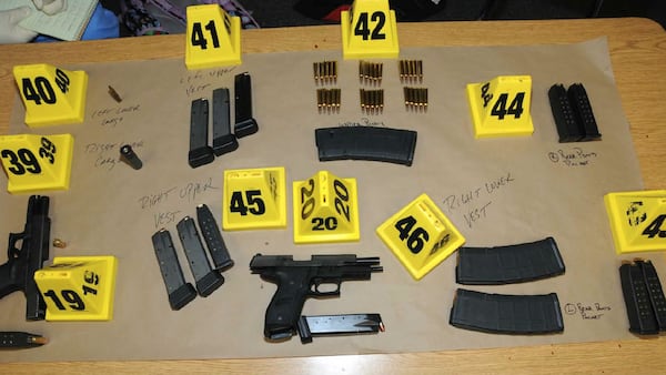 Pictured are the handguns, magazines and ammunition found on and near the body of Sandy Hook Elementary School shooter Adam Lanza, 20, following the Dec. 14, 2012, massacre. Documents from the investigation into the Sandy Hook shooting are shedding light on Lanza’s anger, scorn for other people and deep social isolation in the years leading up to the shooting. He fatally shot his mother, Nancy Lanza, at their home before driving to the school, where he killed 20 children and six educators before killing himself.