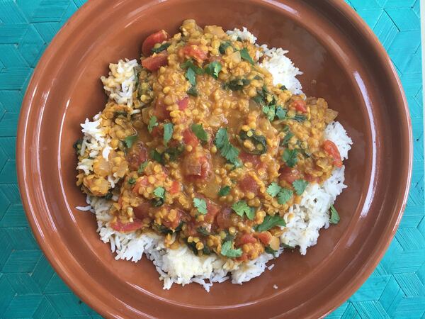 Split red lentils cook up fast and flavor-packed in this easy Lentil Curry. CONTRIBUTED BY KELLIE HYNES