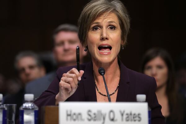 Former acting U.S. Attorney General Sally Yates will be among the Georgians who will speak at the Democratic National Convention.