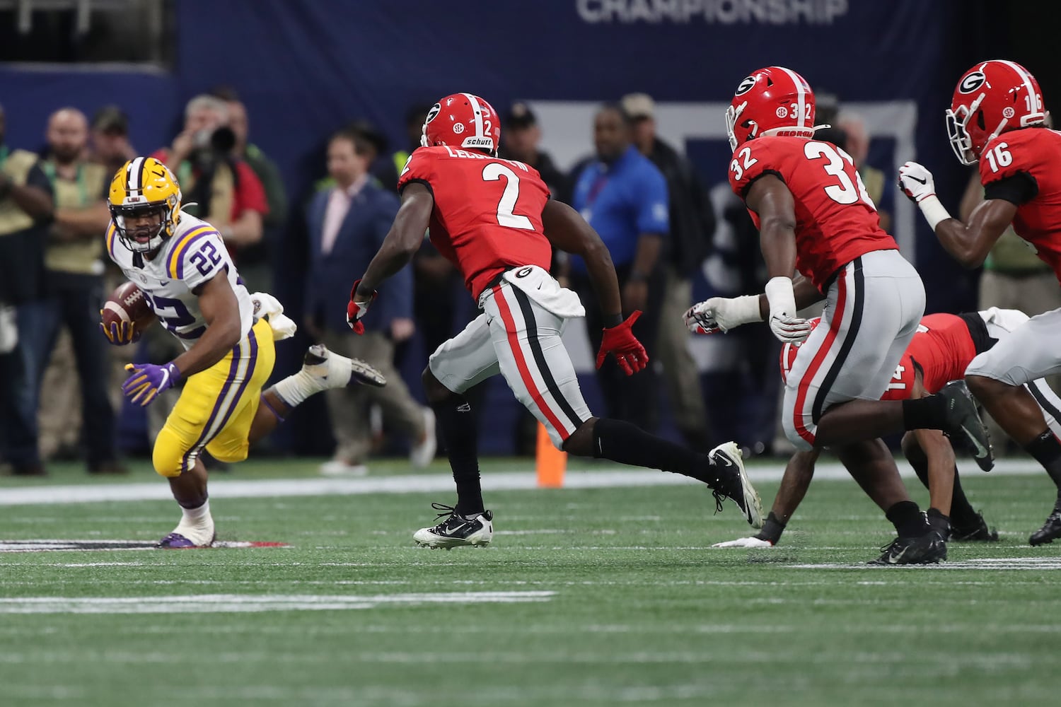 Photos: Bulldogs battle Tigers in SEC Championship game