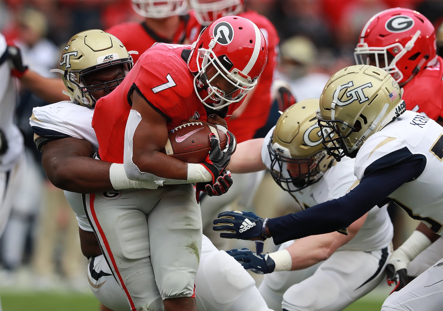 Photos: State rivals Tech, Georgia square off