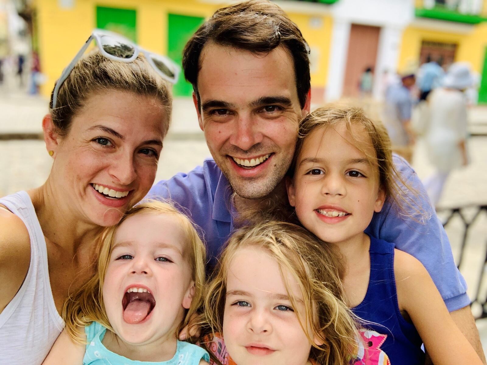 Author Wade Morris and his family