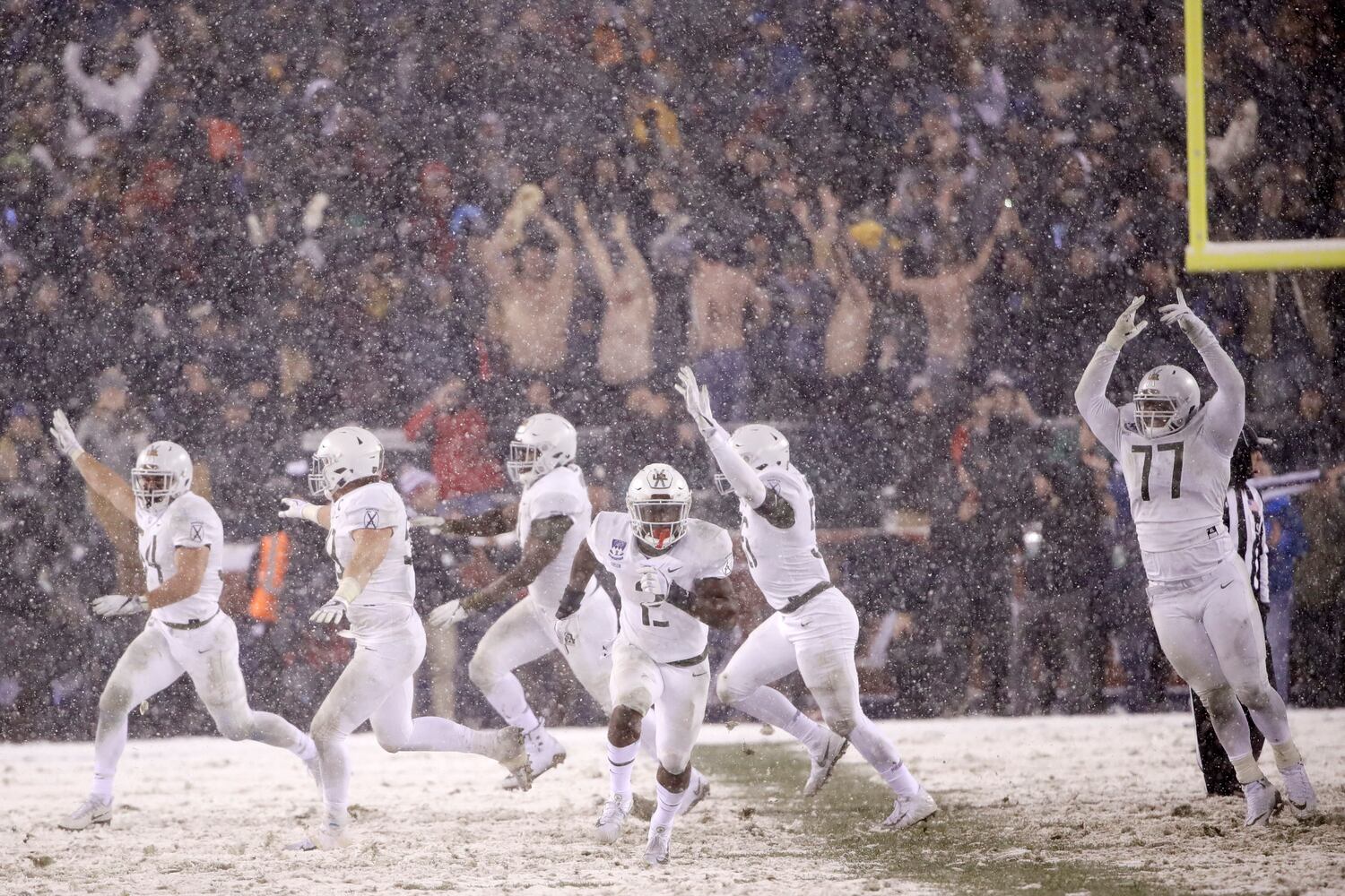 Photos: Army edges Navy in the snow